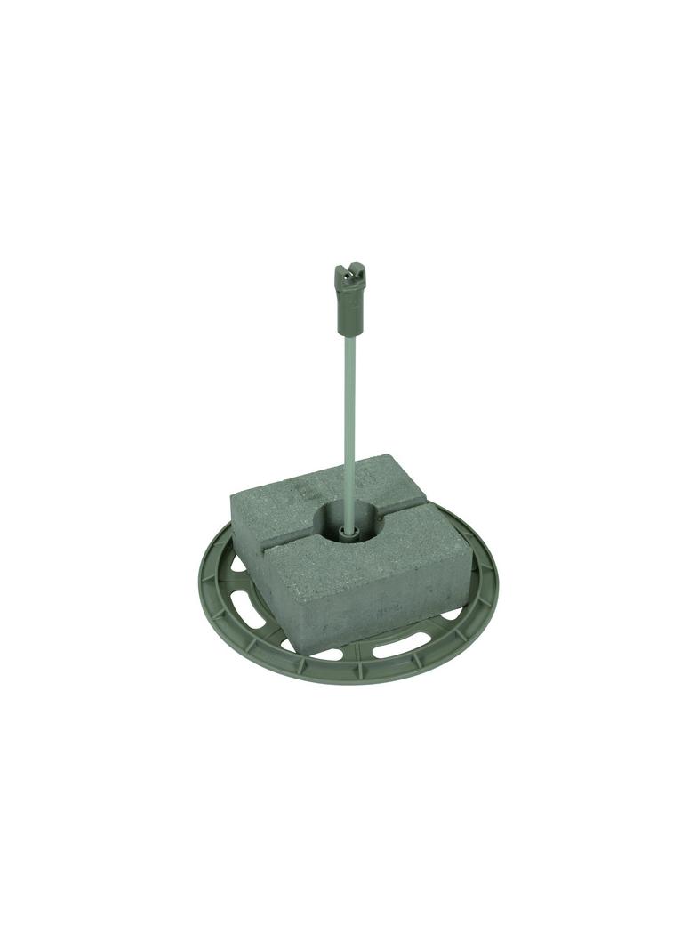 Kompletny wspornik DEHNiso-DLH z podstawą betonową i podkładką, na odstęp s=25 cm