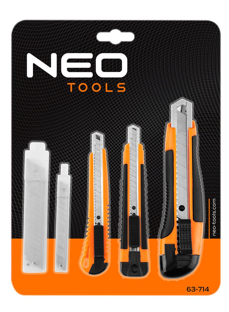 Noże z ostrzem łamanym + ostrza, zestaw 26 sztuk