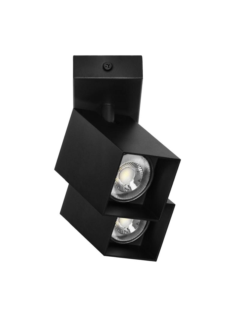 KUBAR SP 2, oprawa ścienno-sufitowa, GU10 max. 2x35W, IP20, czarna
