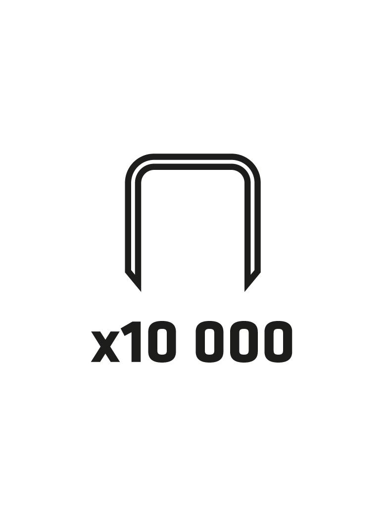 Zestaw taśma 10 sztuk x 25 m i zszywki 10 000 szt.