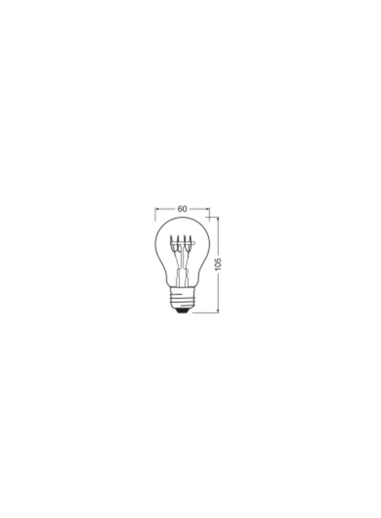 Lampa LED Vintage 1906 CL A Filament szkło przezroczyste GOLD 25 dim 3,4W 824 E14