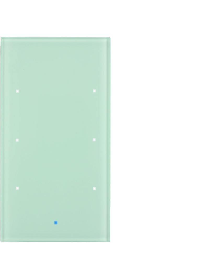 BERKER KNX TS Sensor dotykowy 3-krotny szkło białe 75143830 HAGER