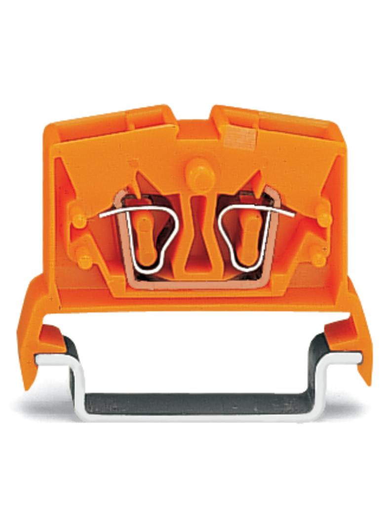 złączka 2-przewodowa 2,5 mm2 pomarańczowa