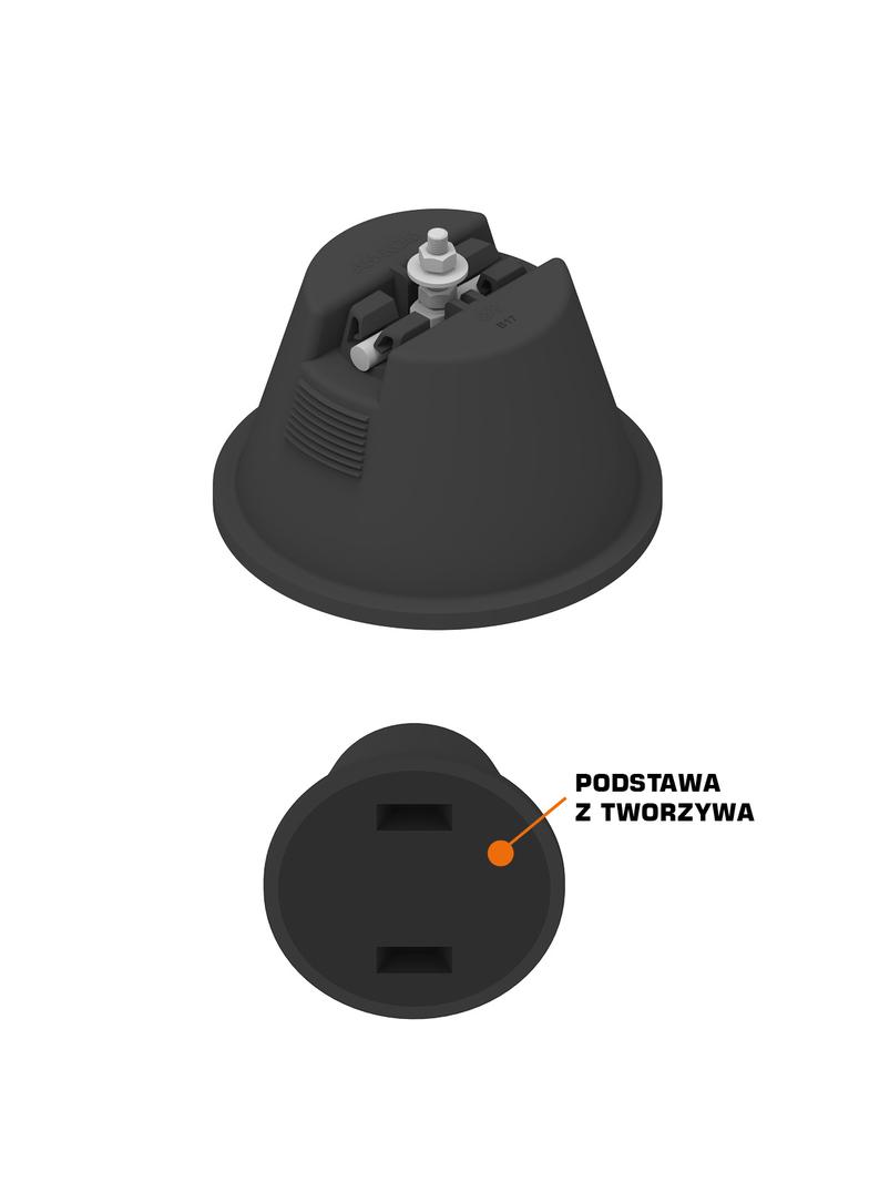 AN-12L-N Uchwyt beton.w tworzyw.do montażu koryt kabl. /TB/