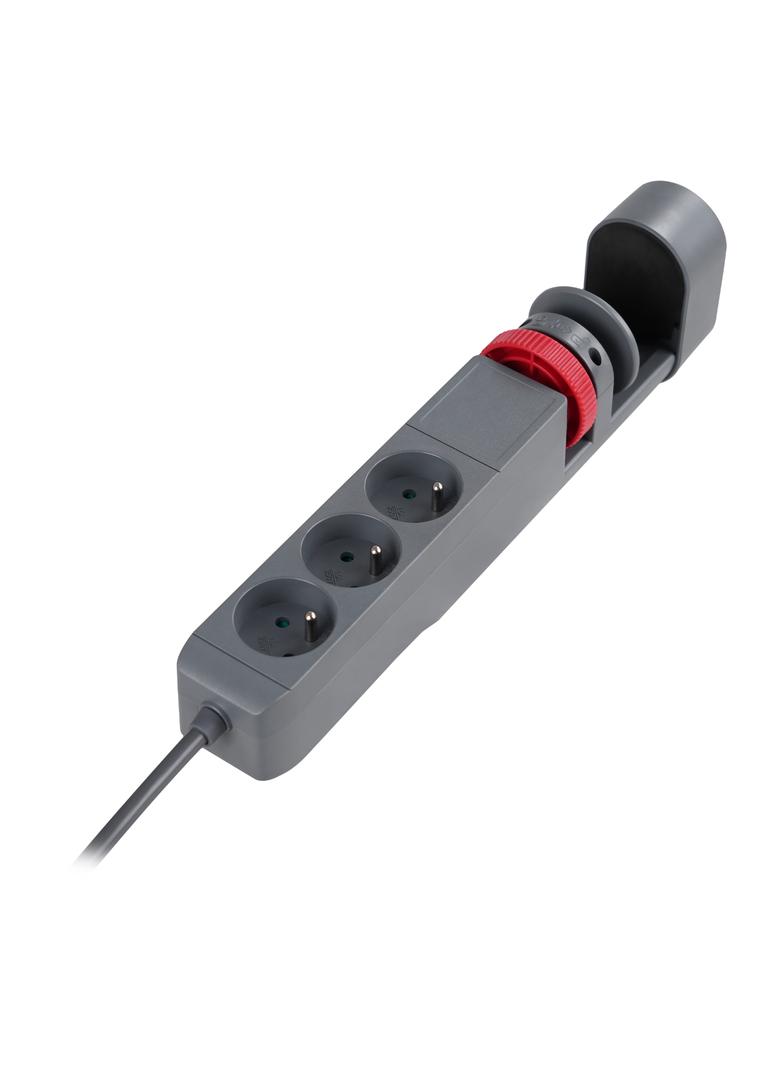 Przedłużacz biurkowy 3-krotny 2P+Z, 1,5M H05VV-F 3x1,5mm2, 2xUSB+1 typu C