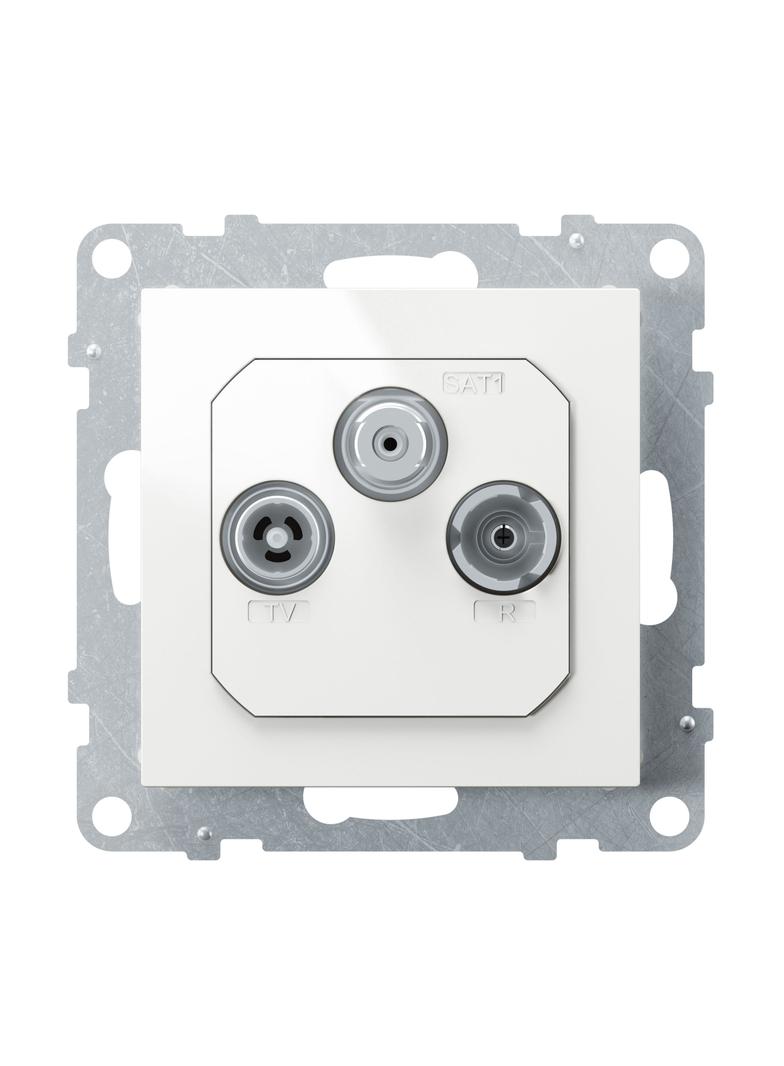 SUNO - Gniazdo TV-R-SAT - końcowe - FM + DAB - 1.5 dB, Biały, Legrand