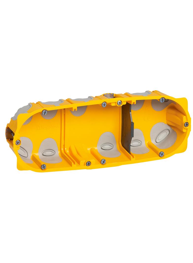 ECOBATIBOX PUSZKA POTRÓJNA DO KARTON-GIPSU Z MEMBRANĄ 40 MM, Legrand