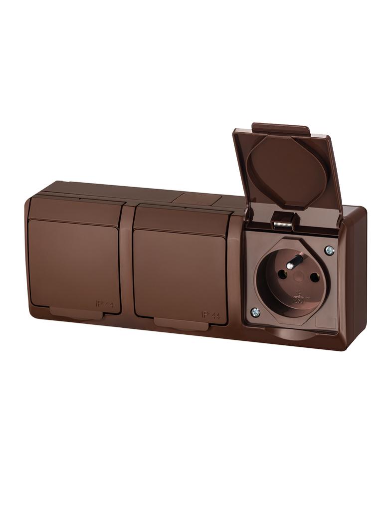 GNT HERMES 3X2P+Z IP44 BRĄZ