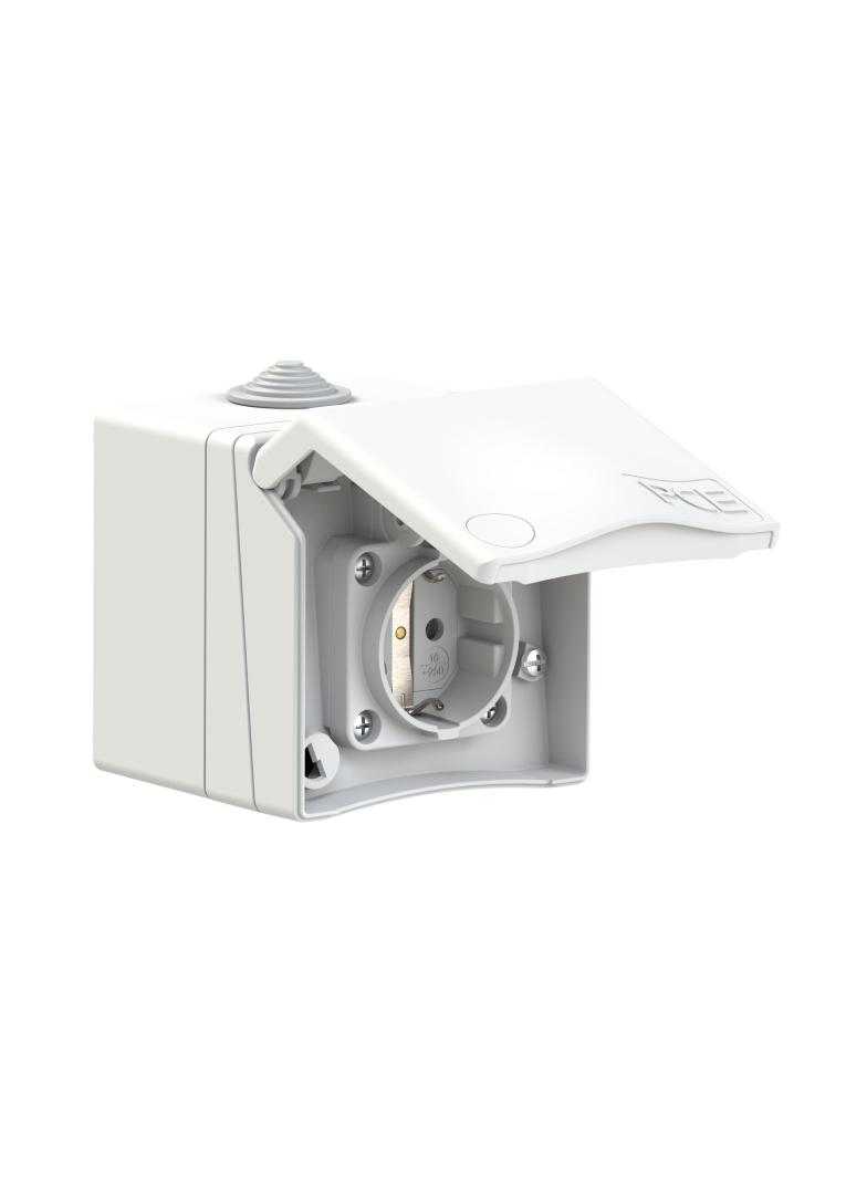 GNIAZDO NADTYNK.PRZELOT.GS 16A 3P IP44