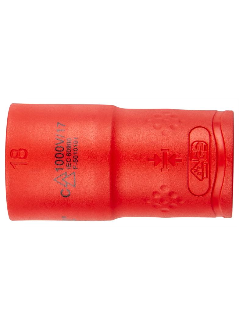 Klucze nasadowe 1000V, 19szt.