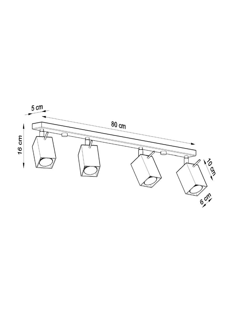 Sollux Plafon MERIDA 4L biały SL.0463