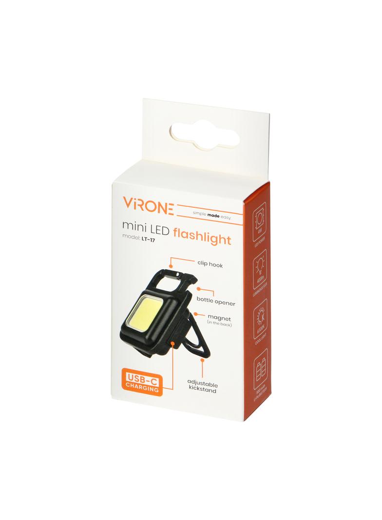 Mocna MINI latarka LED kieszonkowa + brelok magnes otwieracz uchwyt nóżka