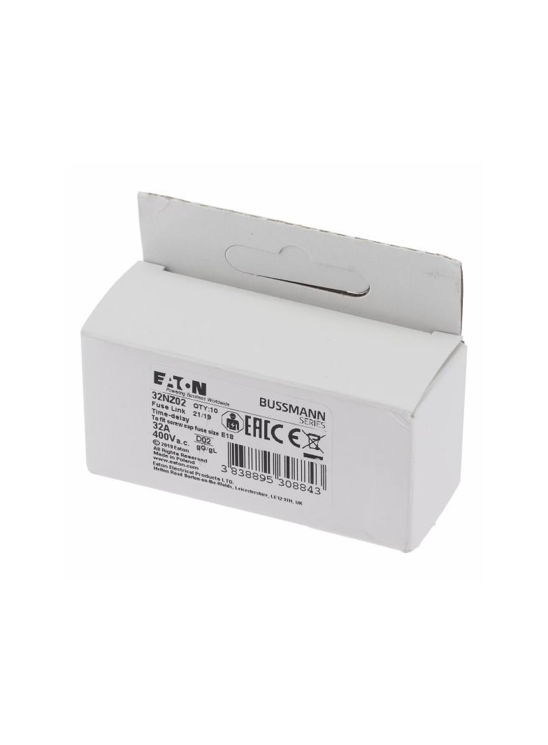 Wkładka bezpiecznikowa zwłoczna D02 gG 32A 400V 32NZ02 EATON