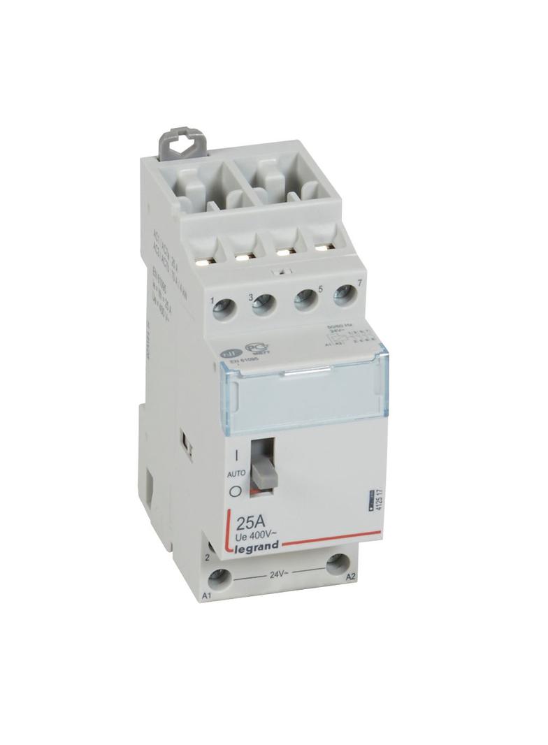 STYCZNIK MODUŁOWY SM 425 25A 24V 4NO Z MANIPULATOREM, Legrand