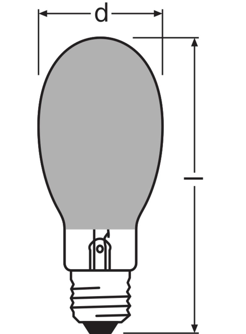 Lampa wyładowcza HQI E1000W powlekana