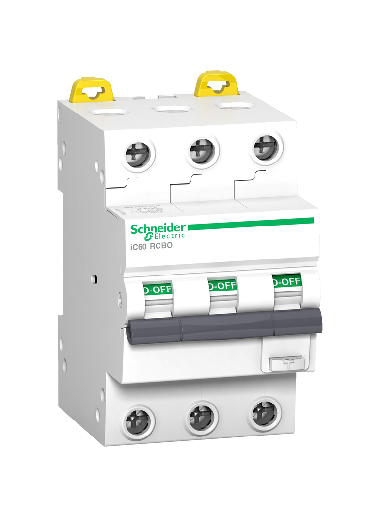 Wyłącznik różnicowonadprądowy Acti9 iC60RCBO 6kA 3P+N C16A 30mA typ A A9D67316 Schneider