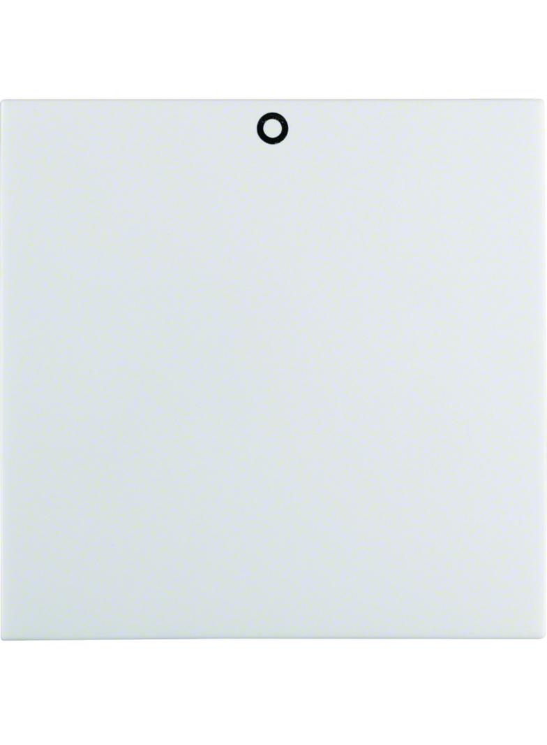 BERKER B.Kwadrat Klawisz z nadrukiem 0 do łącznika 2- i 3-bieg. biały 5316228999 HAGER