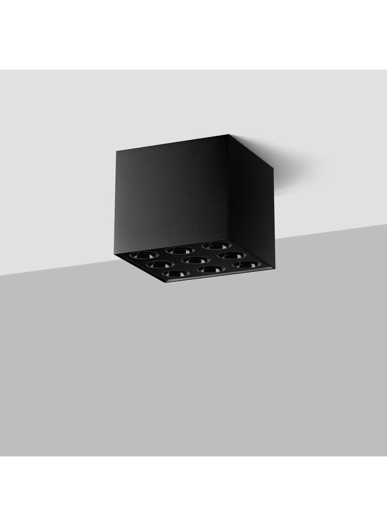 Sollux Plafon OZZY czarny LED SL.1211