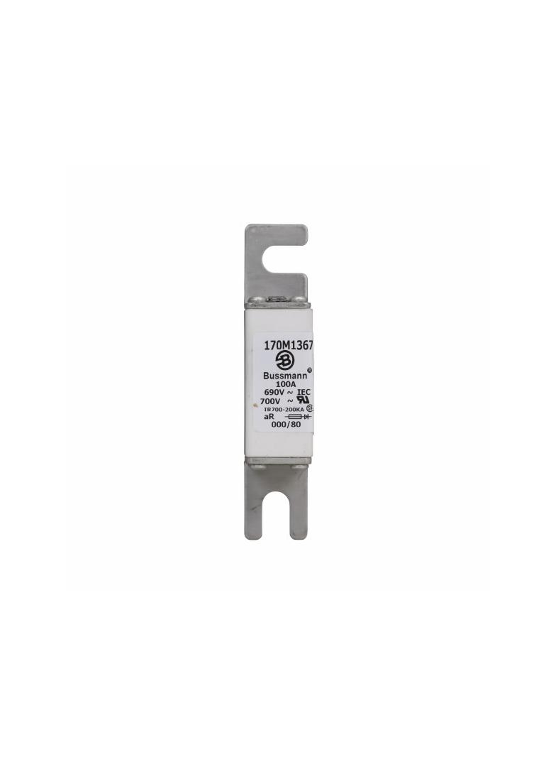 100A 690V IEC aR 000/80 SQ BODY IND FUSE Wkładka szybka 100A AC 690V DIN 000 21x40x100 mm, 170M1367