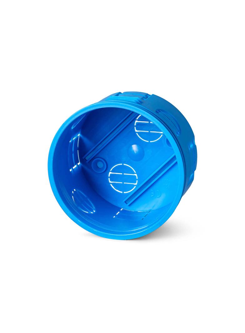 Z80K ,  Puszka podtynkowa O 60, z wkrętami, głęboka, niebieski