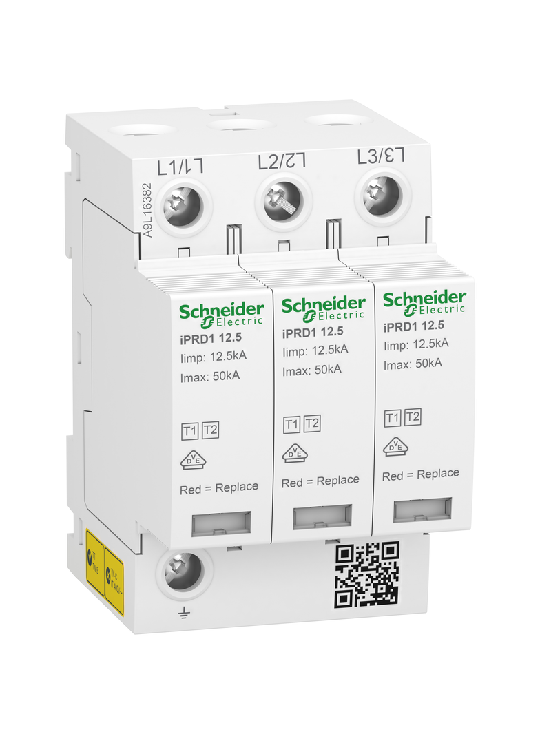 Ogranicznik przepięć iPRD1 12.5R-T12-3 3P T1+T2 (B+C) 12,5kA A9L16382 SCHNEIDER