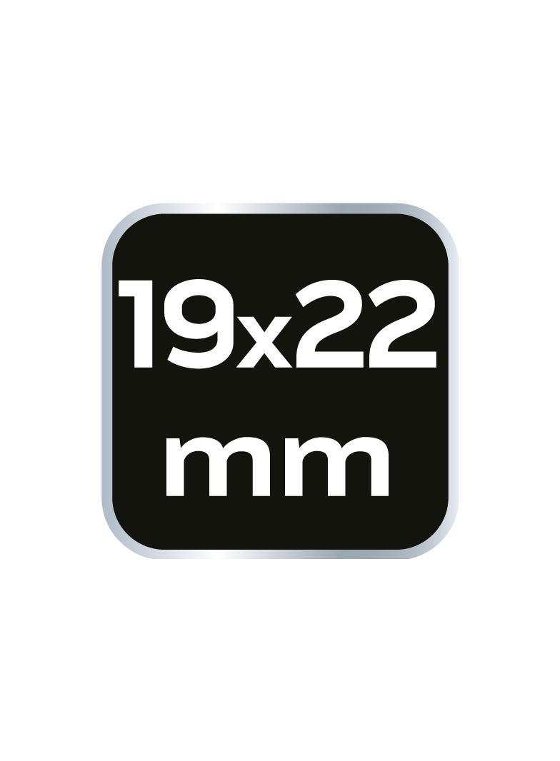 Klucz płaski dwustronny 19 x 22 mm