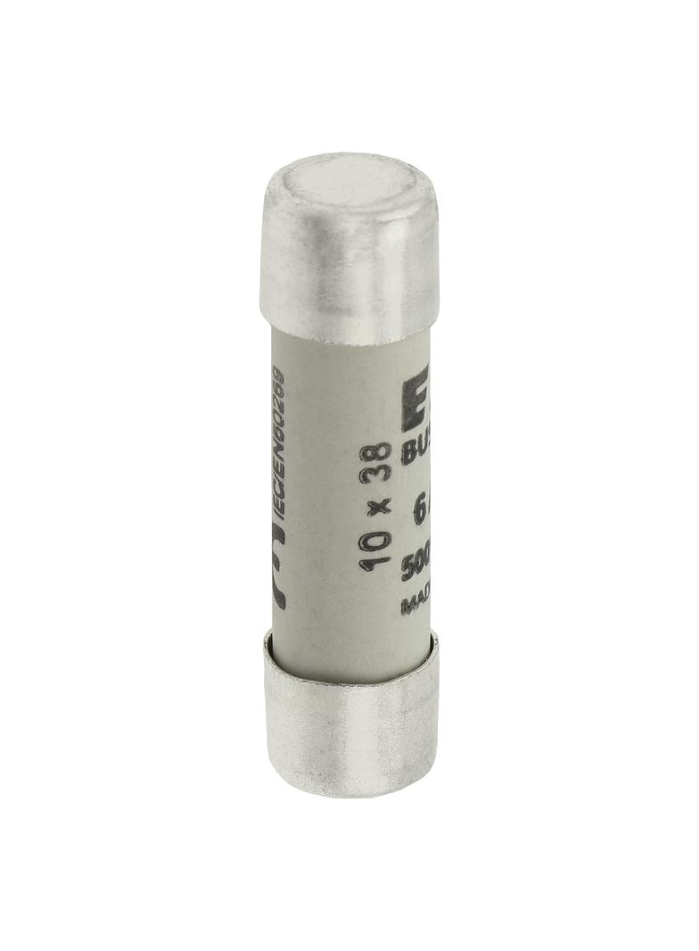 CYLINDRICAL FUSE 10 x 38 6A GG 500V AC Wkładka cylindryczna 10 x 38mm 6A GG 500V AC C10G6 EATON