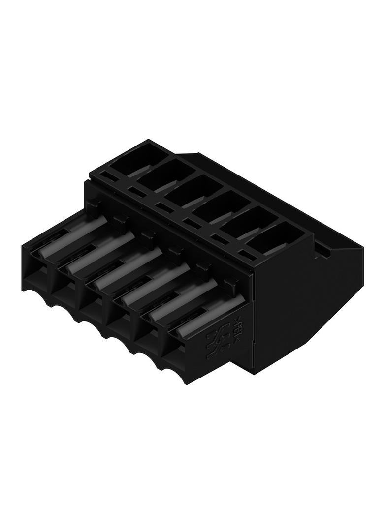 BL 3.50/06/90 SN BK BX Wtyk PCB (złącze wiązki), 3.50 mm, Liczba biegunów: 6, Przyłącze z jarzmem /84szt./ 1638820000 WEIDMÜLLER