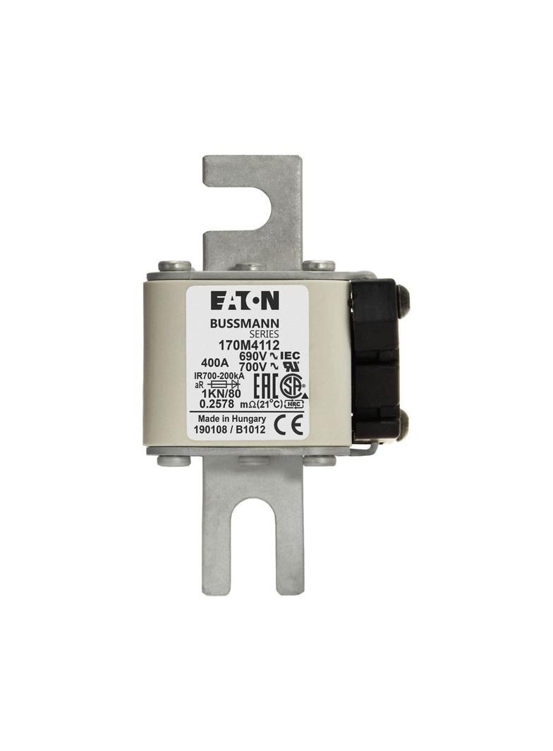 400A 690V 1KN/80 aR INDICATOR FUSE Wkładka szybka 400A AC 690V DIN 1 53x69x108 mm aR DIN 170M4112 EA