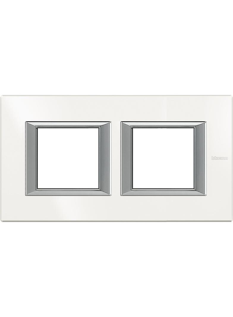 AXOLUTE - RAMKA PROSTOKĄTNA POZIOMA 2X2 MODUŁYMOD AXOLUTE WHITE, Bticino