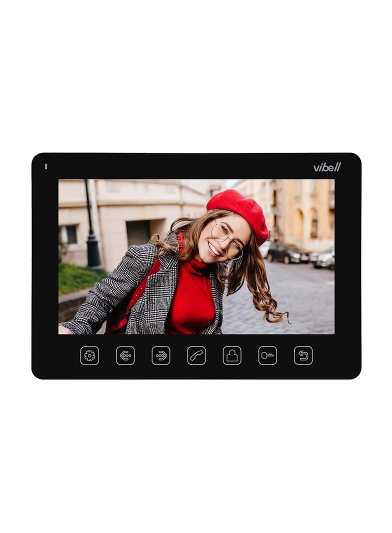 Wideo monitor bezsłuchawkowy kolorowy LCD 7” do zastosowania w systemach VIBELL czarny OR-VID-EX-105