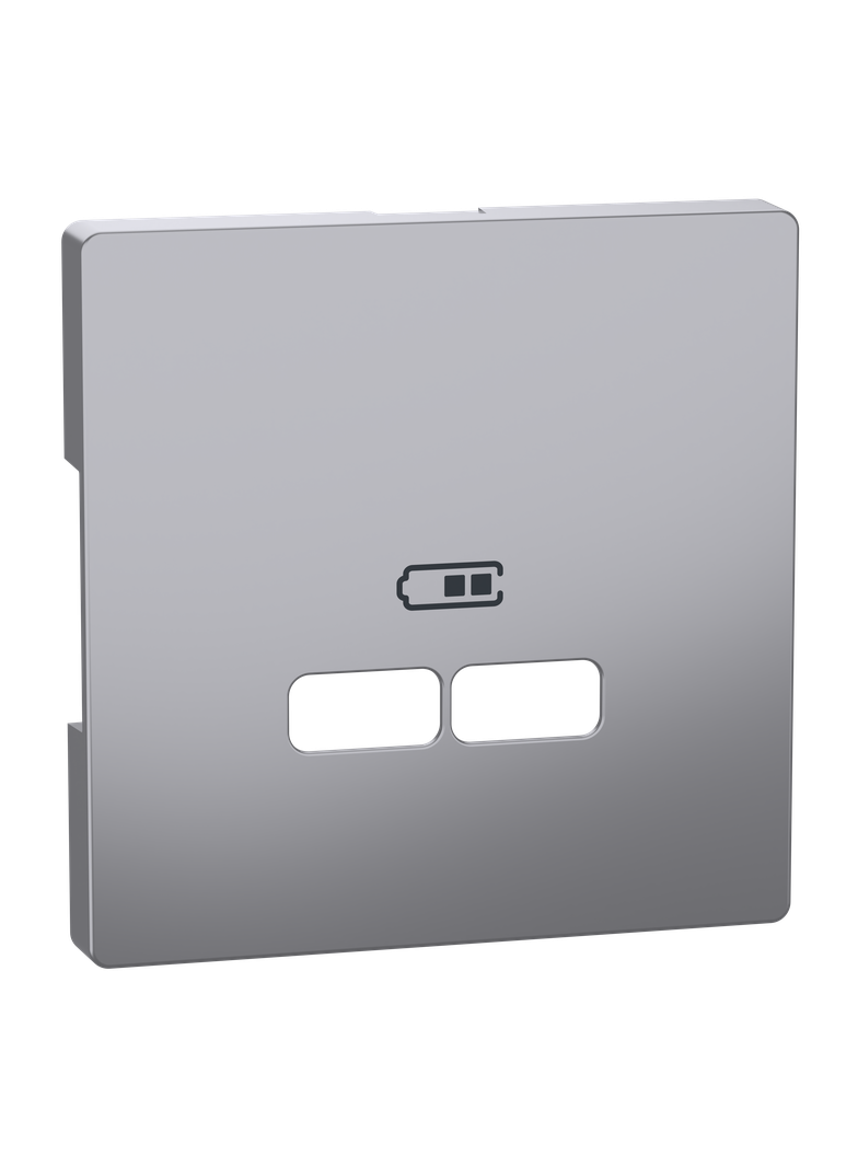 Merten, D-Life, płytka centralna gniazda ładowania USB, stal nierdzewna