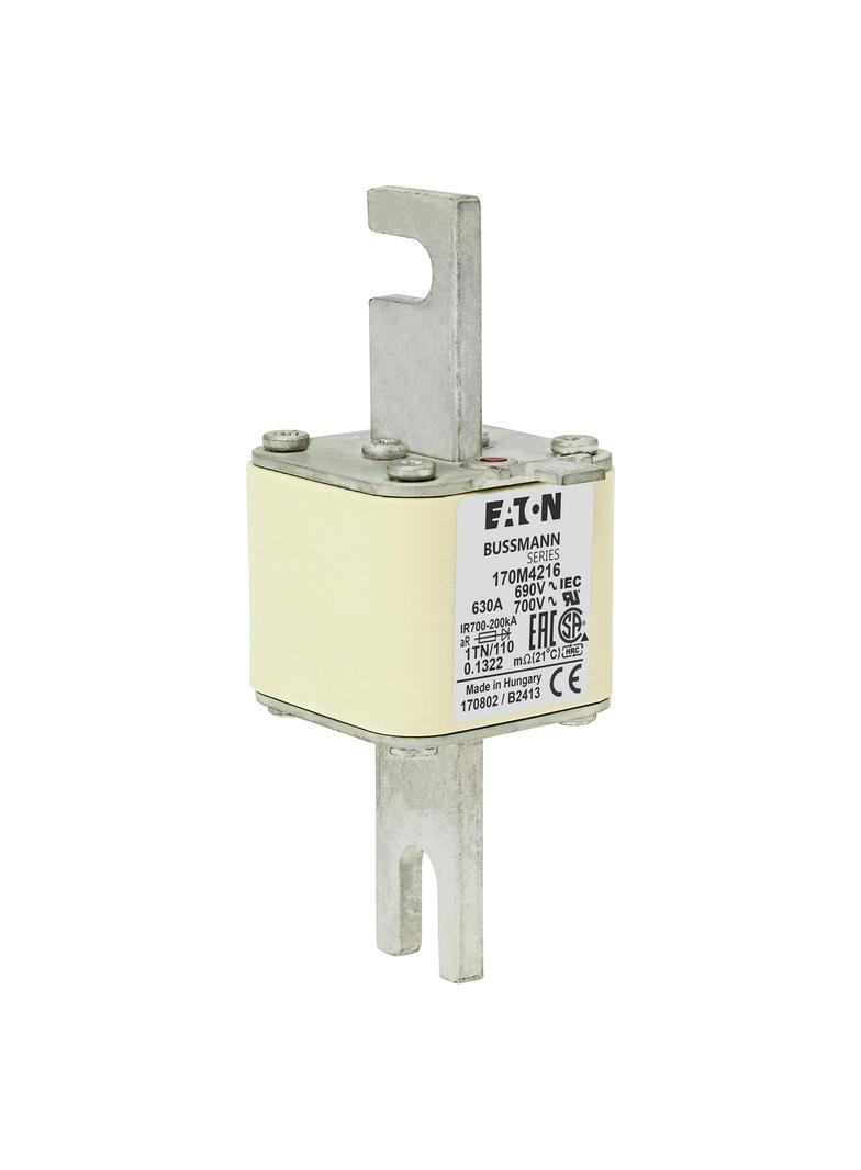 630A 690V 1TN/110 aR INDICATOR FUSE Wkładka szybka 630A AC 690V DIN 1 53x66x138 mm aR DI 170M4216 EA