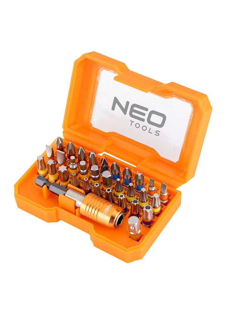 Końcówki wkrętakowe z uchwytem, zestaw 32 szt.