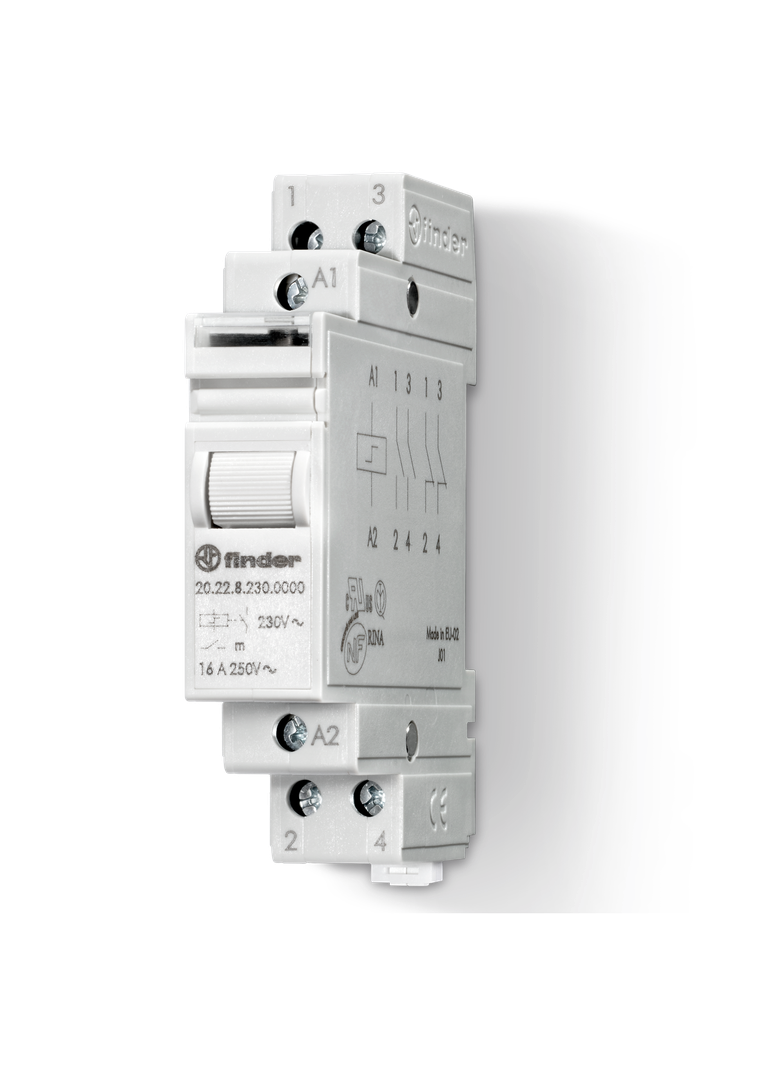 Modułowy przekaźnik impulsowy serii 20: 2Z 16A 120V AC 20.26.8.120.0000 /5szt./ FINDER