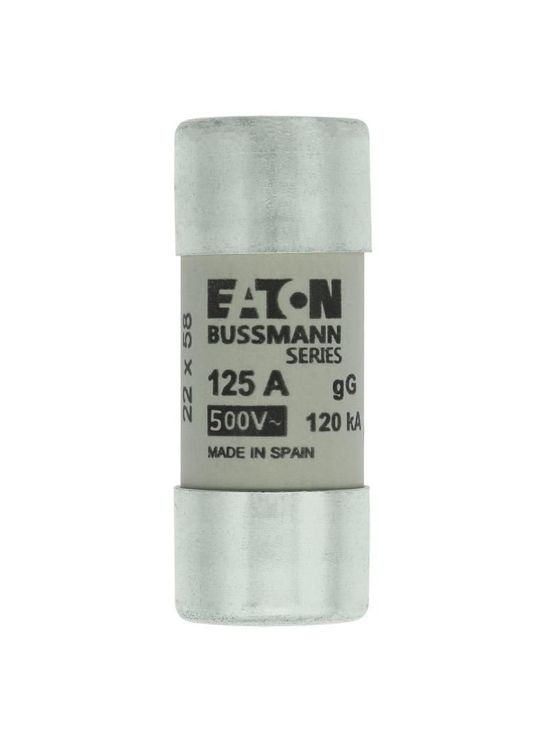 CYLINDRICAL FUSE 22 x 58 125A GG 400V AC Wkładka cylindryczna 22 x 58mm 125A GG 400V AC C22G125 EATO
