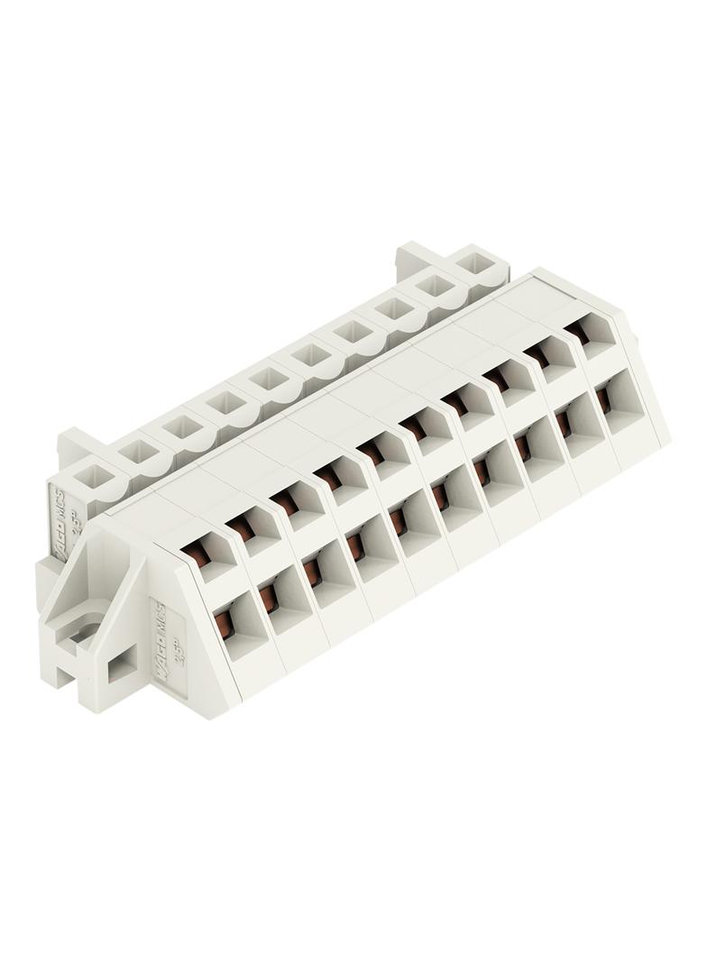 Gniazdo MCS‑MIDI Classic kątowe 10‑biegunowe jasnoszare raster 5mm 721‑310/031‑000 /25szt./ WAGO