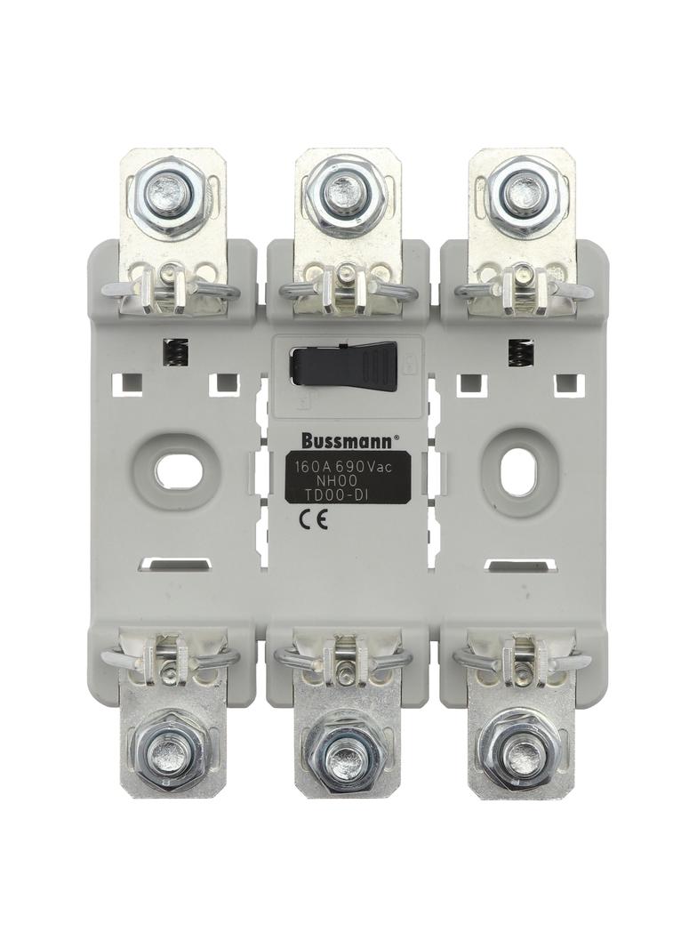 Triple Integral Base NH00 CE podstawa NH000/00 3P 160A mont. szyna DIN i śruby podwójny styk TD00-DI