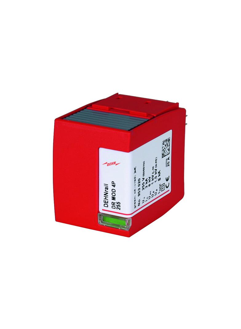 Moduł ochronny do ogranicznika przepięć DEHNrail, 255V, 4-biegun.