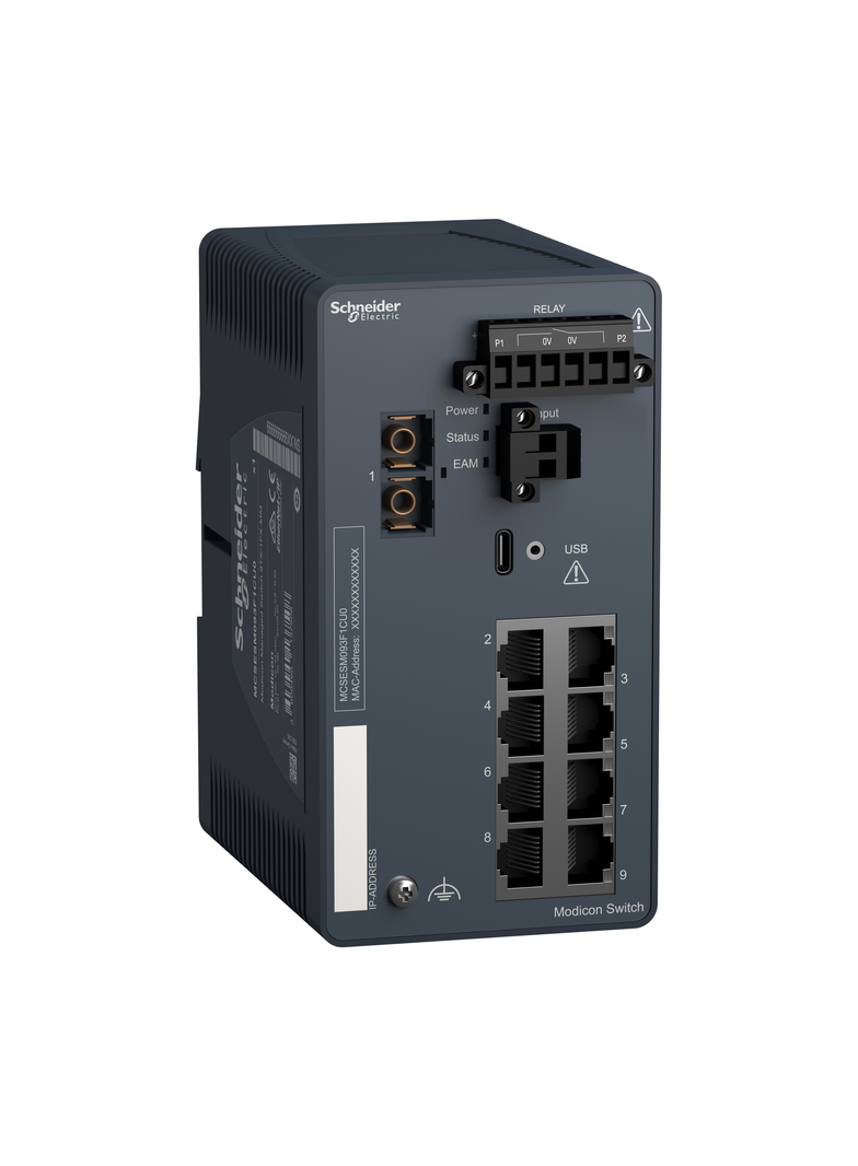Modicon Switch Zarządzalny 8TX/1FX-MM