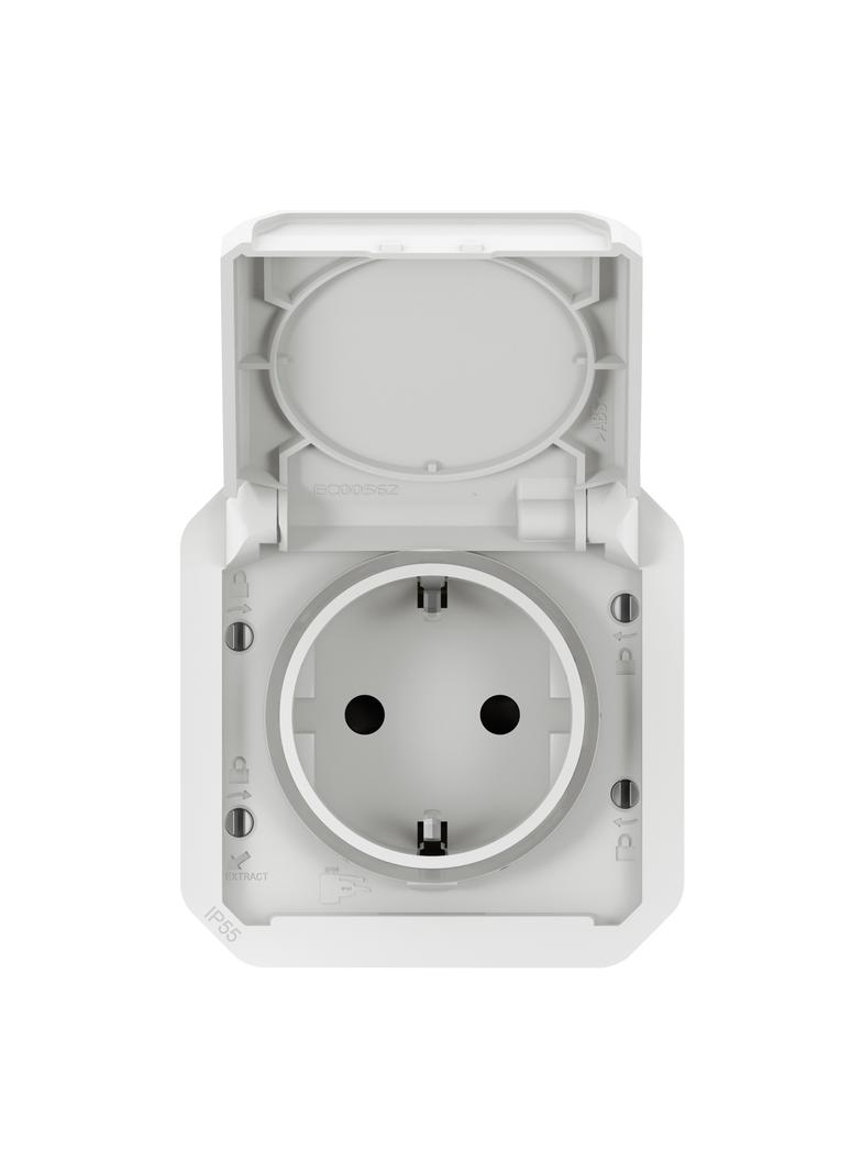NOWE PLEXO - GN. SCHUKO 2P+Z ZACISKI AUTO MECHANIZM 16 A-250V BIAŁE 069640L LEGRAND