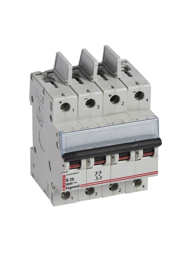 Wyłącznik Nadprądowy PV 2P 20A 800VDC 414429 LEGRAND