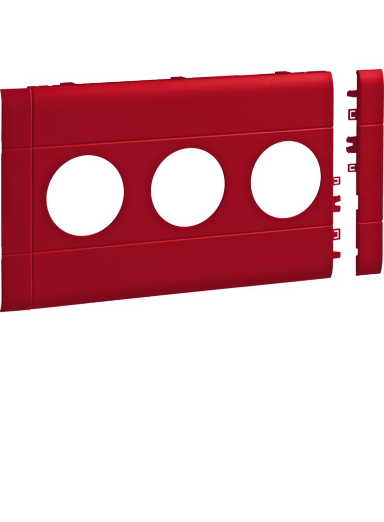 tehalit.WA Maskownica potrójna ABS bezhalogenowy 120mm czerwony GB120303020 HAGER