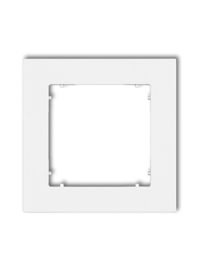 MINI Ramka uniwersalna pojedyncza z tworzywa biały mat