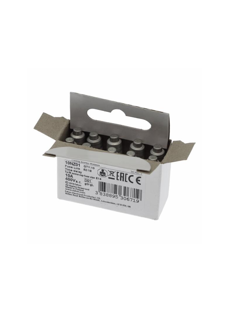 FUSE-D01 10A T GL/GG 400VAC E14 Wkładka D01 10A T GL/GG 400VAC E14 10NZ01 EATON