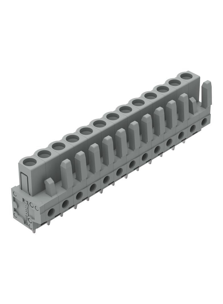 MCS-MIDI Classic gniazdo 13-bieg. szare raster 5 mm /25szt./ WAGO