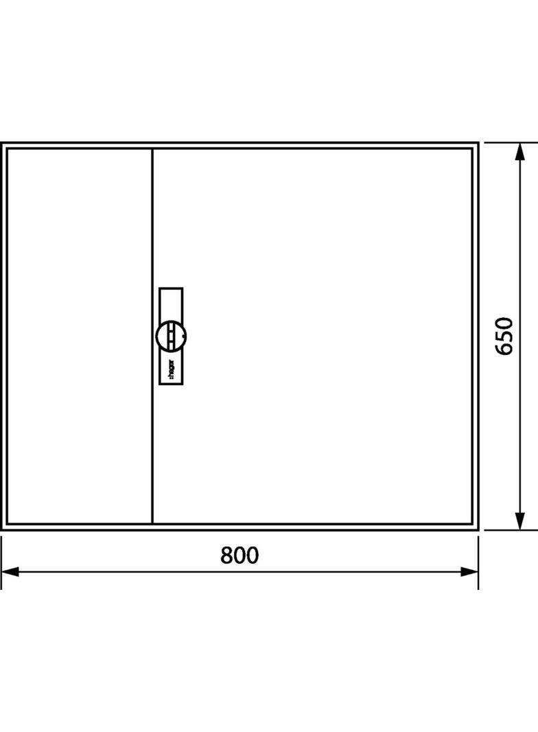 univers Obudowa FW pusta IP44 kl.II 650x800x160 FWB43D HAGER