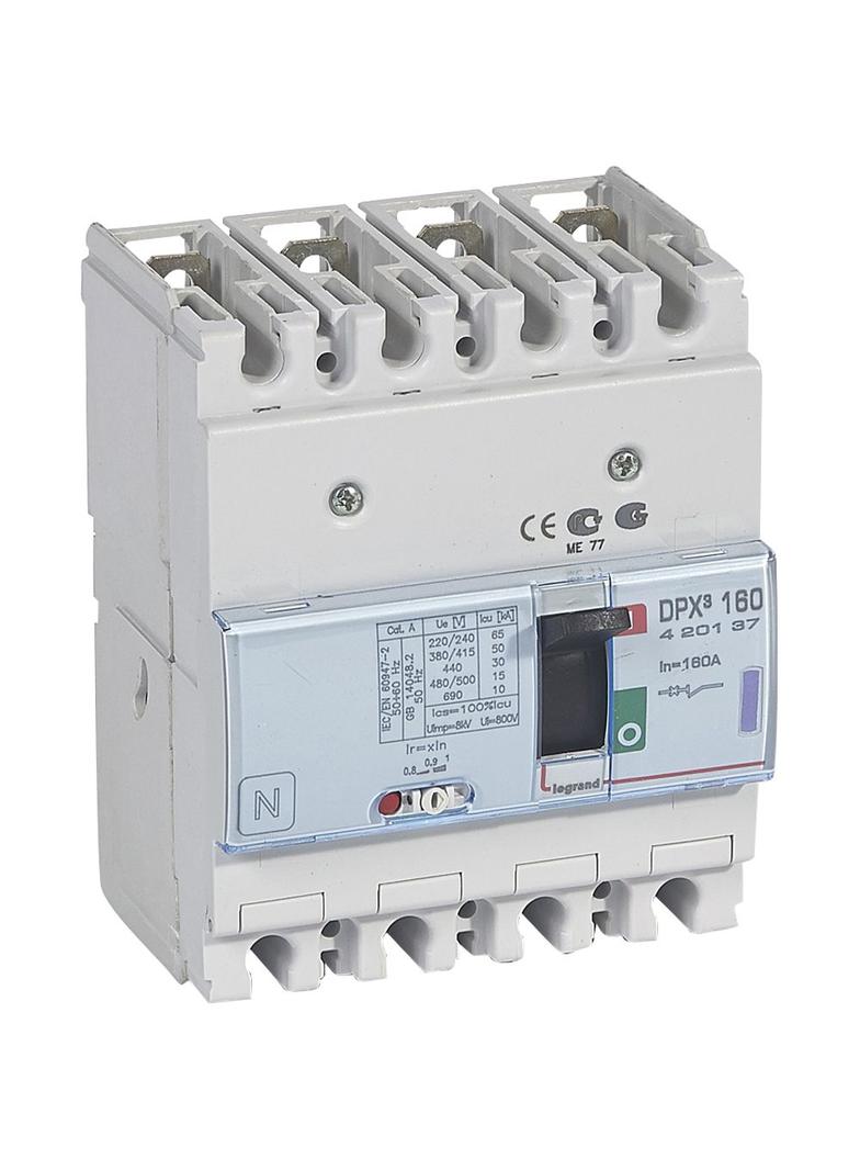 Wyłącznik DPX3 160 4P 160A 50Ka 420137 LEGRAND