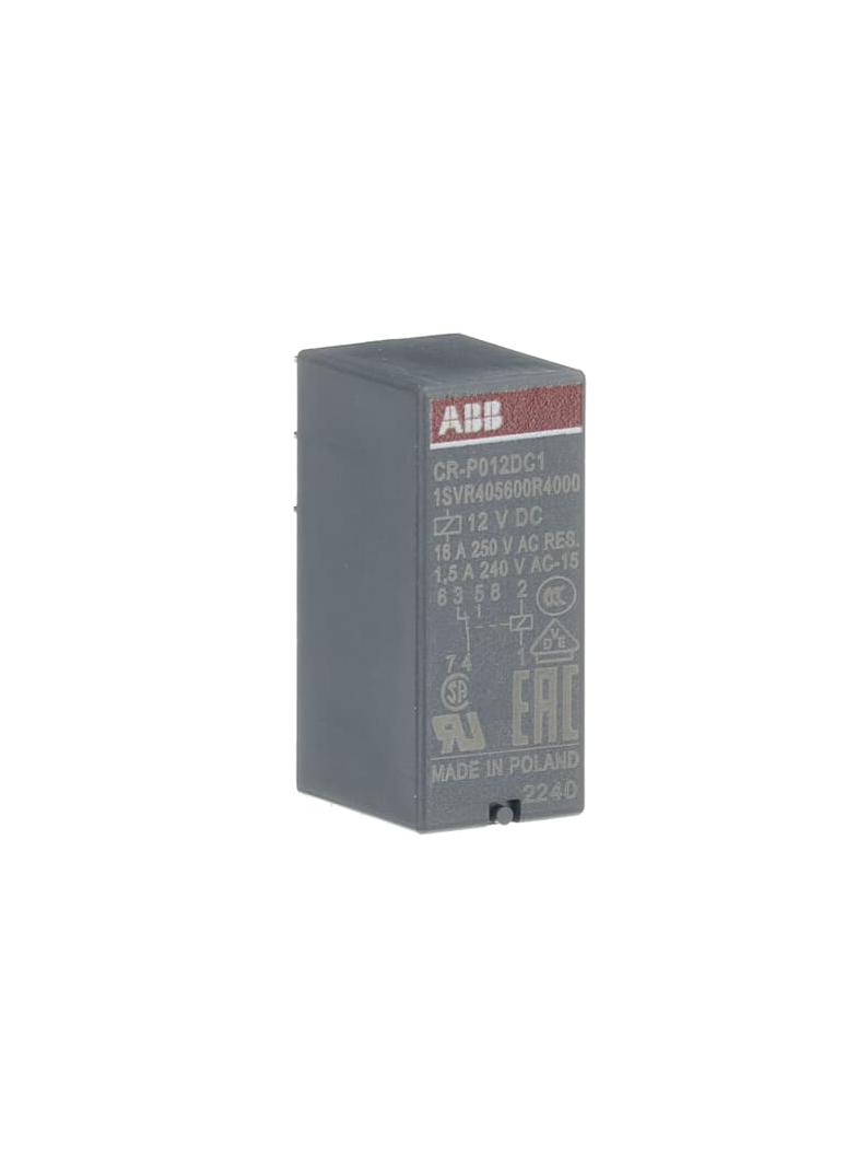 Przekaźnik CR-P012DC1, A1-A2=12V DC, 1 styk c/o 250V/16A 1SVR405600R4000 ABB