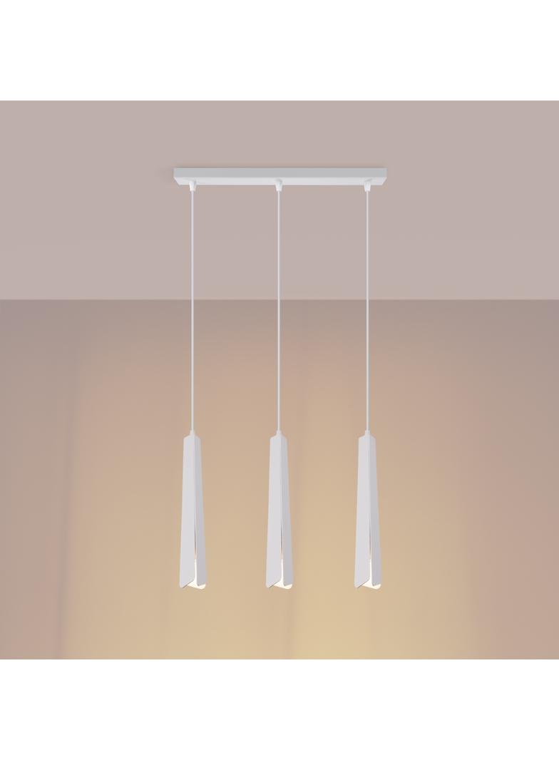 Lampa wisząca PRYSM 3L biała